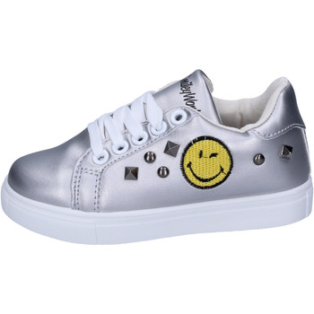 Schoenen Meisjes Sneakers Smiley BJ987 Zilver