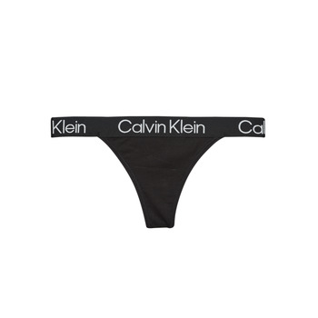 Ondergoed Dames Strings Calvin Klein Jeans THONG Zwart