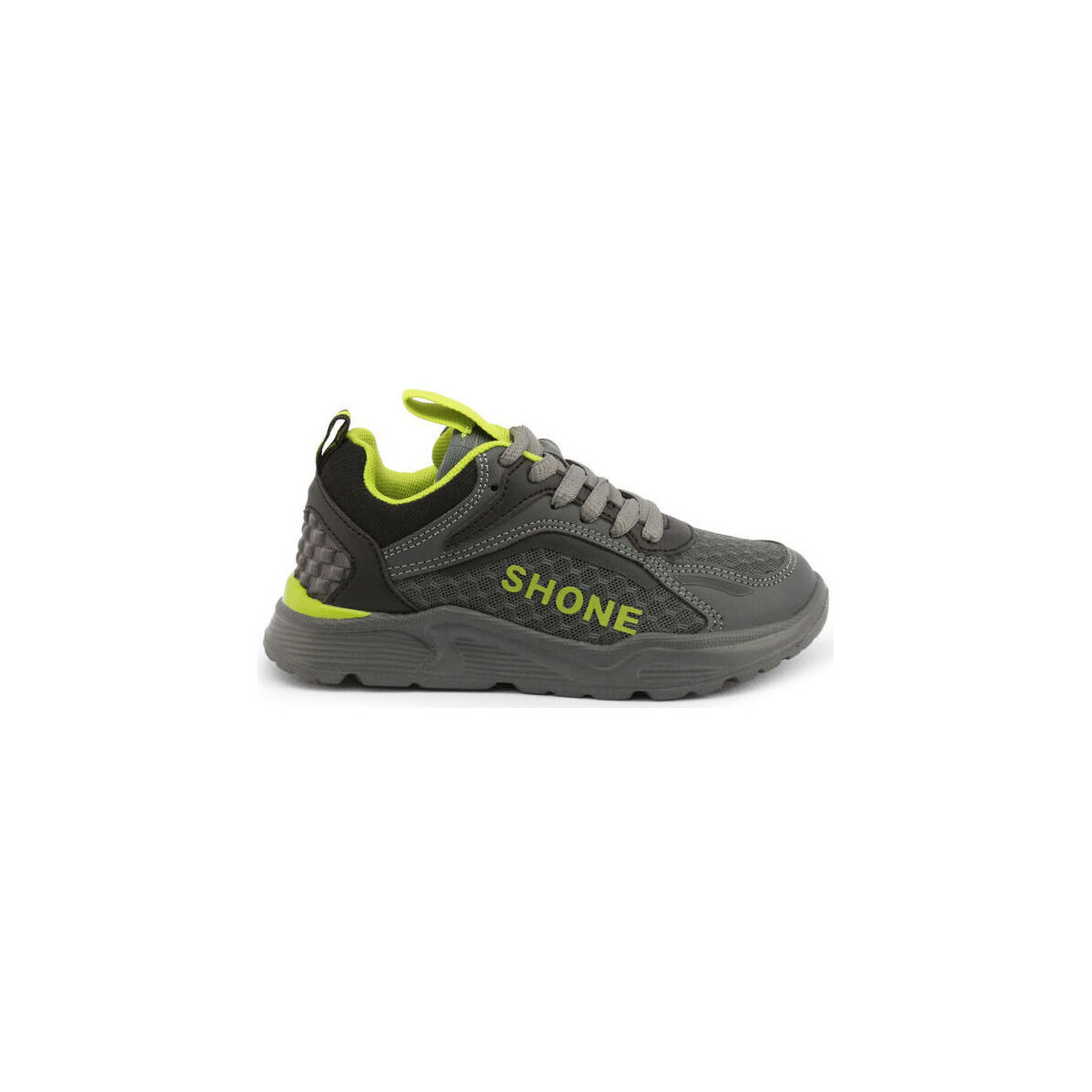 Schoenen Heren Sneakers Shone 903-001 Grey/Green Grijs