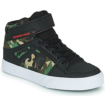Schoenen Jongens Hoge sneakers DC Shoes PURE HIGH-TOP EV Zwart / Camouflage