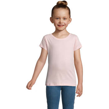 Textiel Kinderen T-shirts korte mouwen Sols CHERRY Rosa Roze