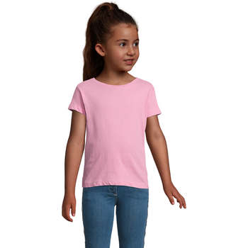 Textiel Kinderen T-shirts korte mouwen Sols CHERRY Rosa Orqudea Roze