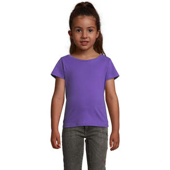 Textiel Kinderen T-shirts korte mouwen Sols CHERRY Morado Oscuro Violet