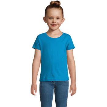 Textiel Kinderen T-shirts korte mouwen Sols CHERRY Aqua Blauw