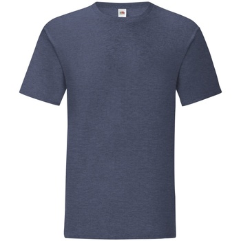 Textiel Heren T-shirts met lange mouwen Fruit Of The Loom 61430 Blauw