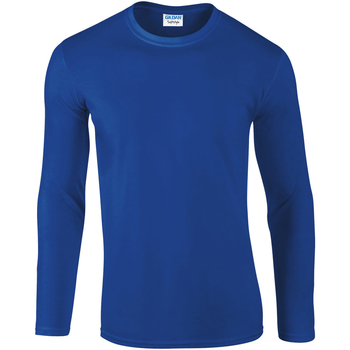 Textiel Heren T-shirts met lange mouwen Gildan 64400 Blauw