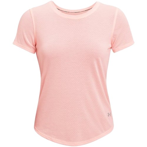 Textiel Dames T-shirts korte mouwen Under Armour Streaker Run Short Sleeve Roze