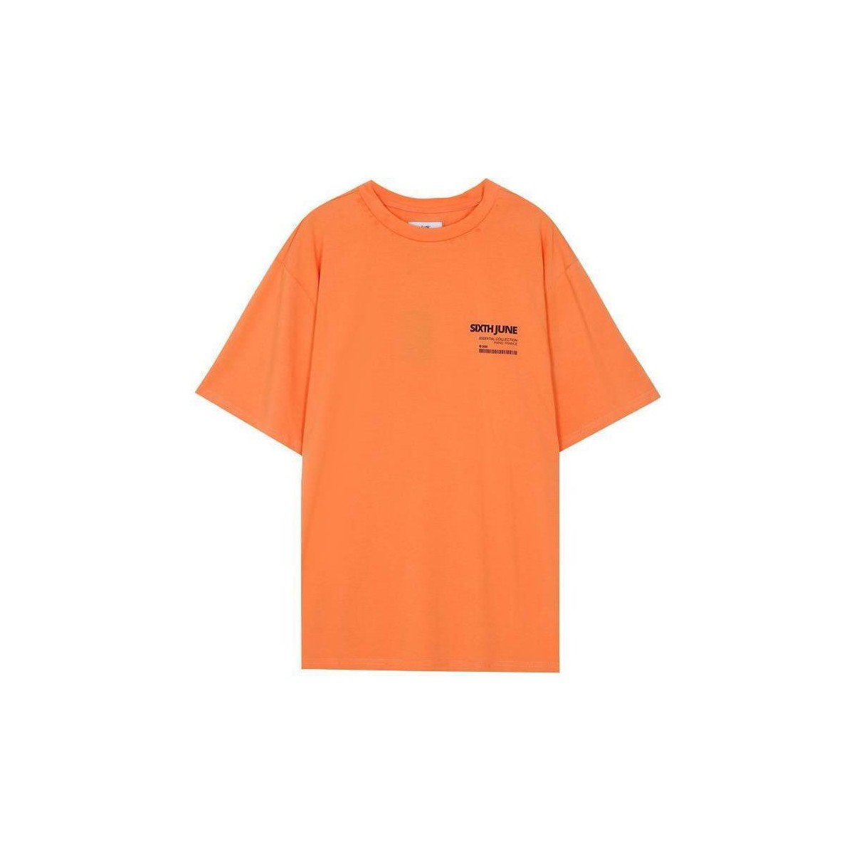 Textiel Heren T-shirts korte mouwen Sixth June T-shirt  barcode Oranje
