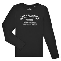 Textiel Jongens T-shirts met lange mouwen Jack & Jones JJEJEANS TEE LS Zwart