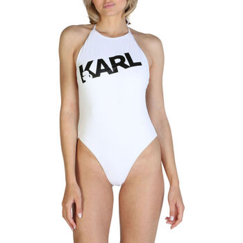 Textiel Dames Badpak Karl Lagerfeld - kl21wop03 Wit
