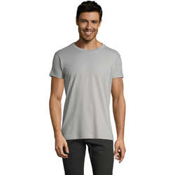 Textiel Heren T-shirts korte mouwen Sols Camiseta IMPERIAL FIT color Gris  puro Grijs