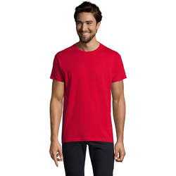 Textiel Heren T-shirts korte mouwen Sols Camiseta IMPERIAL FIT color Rojo Rood