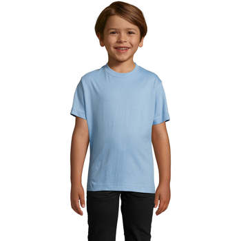 Textiel Kinderen T-shirts korte mouwen Sols Camista infantil color Azul cielo Blauw