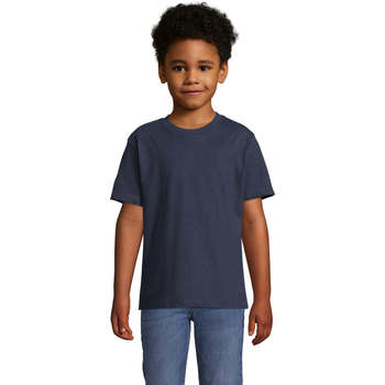 Textiel Kinderen T-shirts korte mouwen Sols Camista infantil color French Marino Blauw