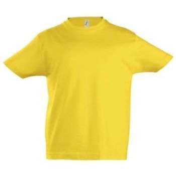 Textiel Kinderen T-shirts korte mouwen Sols Camista infantil color Amarillo Geel