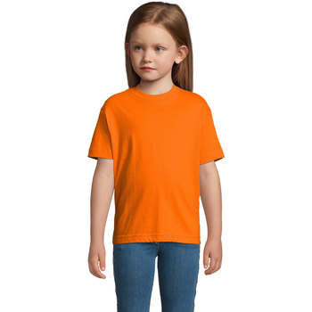 Textiel Kinderen T-shirts korte mouwen Sols Camista infantil color Naranja Oranje