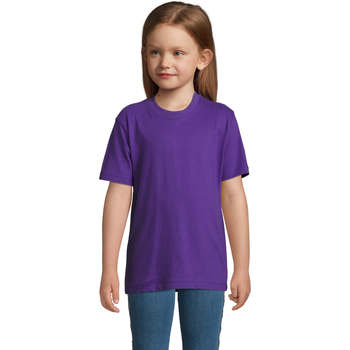 Textiel Kinderen T-shirts korte mouwen Sols Camista infantil color Morado Violet