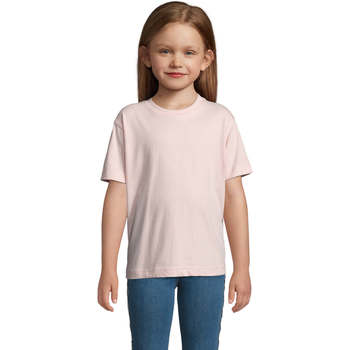 Textiel Kinderen T-shirts korte mouwen Sols Camista infantil color Rosa médio Roze