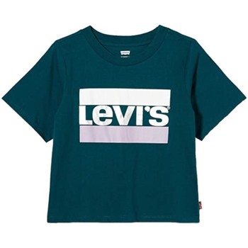 Textiel Meisjes T-shirts korte mouwen Levi's  Groen