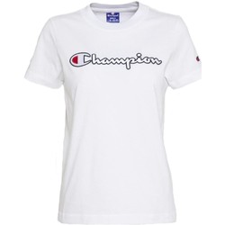 Textiel Meisjes T-shirts korte mouwen Champion  Wit