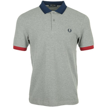 Textiel Heren T-shirts & Polo’s Fred Perry Contrast Trim Polo Shirt Grijs
