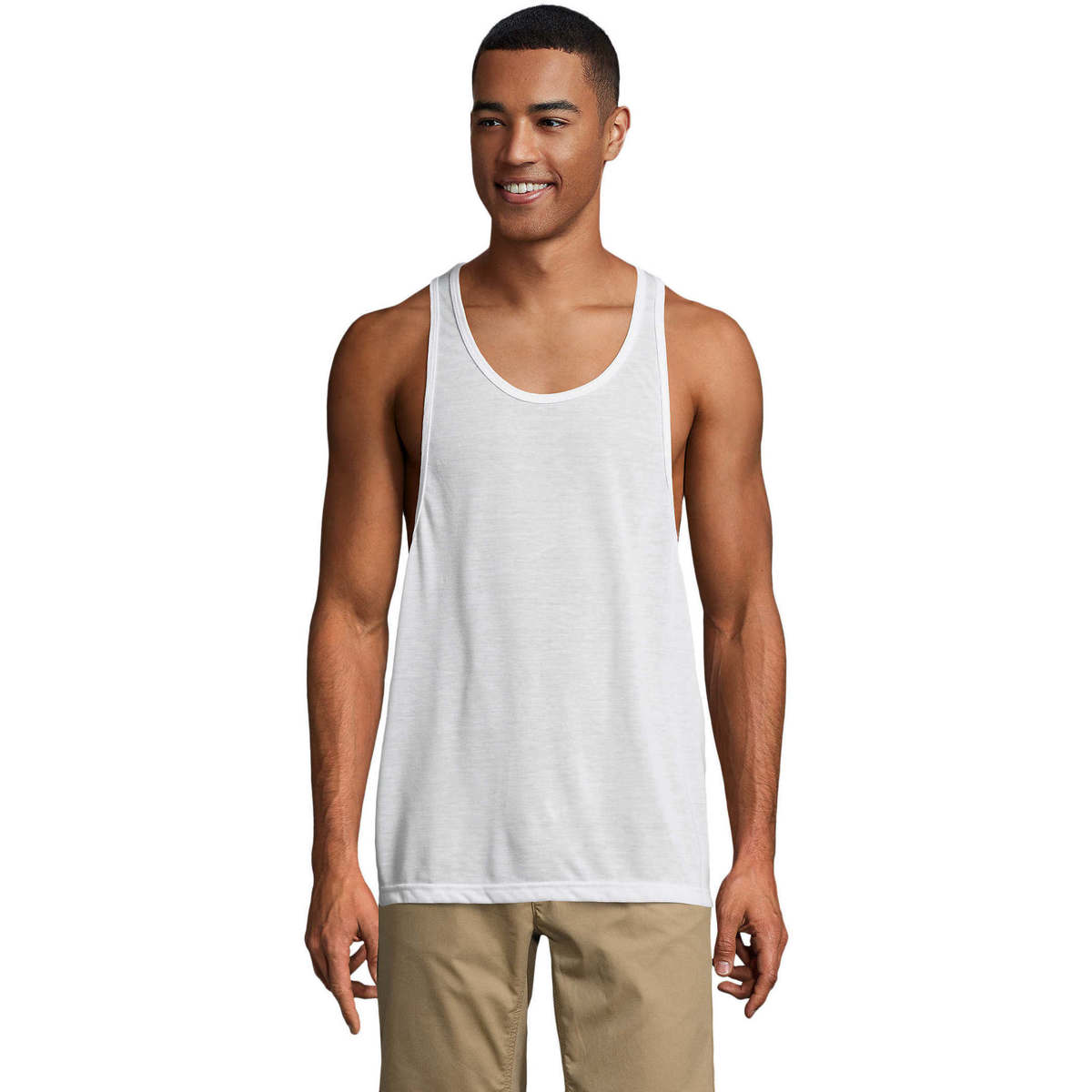 Textiel Mouwloze tops Sols Jamaica camiseta sin mangas Wit