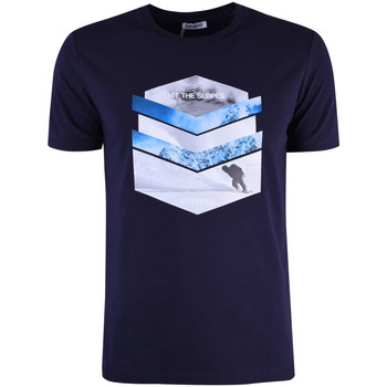 Textiel Heren T-shirts korte mouwen Bikkembergs C 7 001 76 E 1951 Blauw