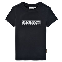 Textiel Jongens T-shirts korte mouwen Napapijri S-BOX SS Zwart