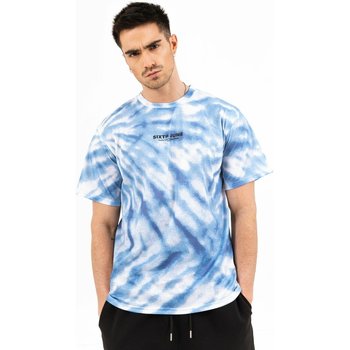 Textiel Heren T-shirts korte mouwen Sixth June T-shirt  tie dye Blauw