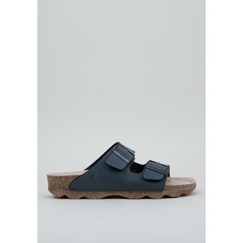 Schoenen Dames Leren slippers Senses & Shoes  Zwart