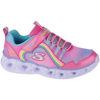 Schoenen Kinderen Lage sneakers Skechers Heart Lights-Rainbow Lux Rose