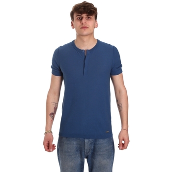 Textiel Heren T-shirts korte mouwen Gaudi 011BU53007 Blauw