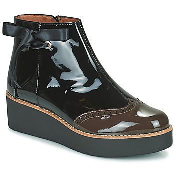 Dames Schoenen voor voor Laarzen voor Laarzen met sleehak Fericelli Mocassins Meghane in het Zwart 