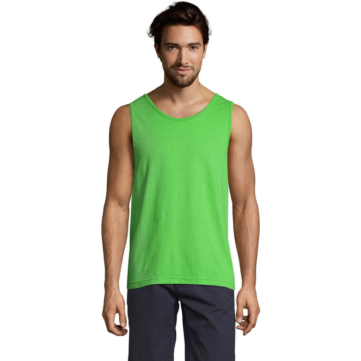 Textiel Heren Mouwloze tops Sols Justin camiseta sin mangas Groen