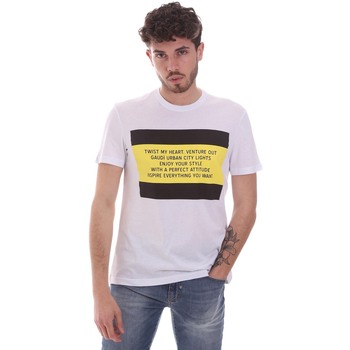 Textiel Heren T-shirts korte mouwen Gaudi 111GU64071 Wit