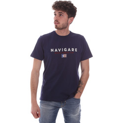 Textiel Heren T-shirts korte mouwen Navigare NV31139 Blauw