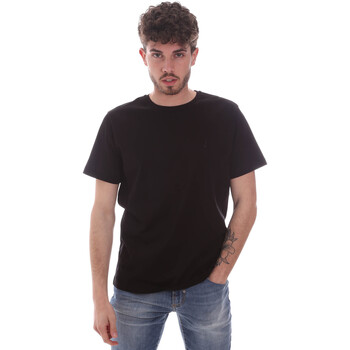 Textiel Heren T-shirts korte mouwen Navigare NV71003 Zwart