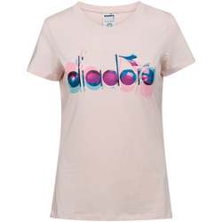 Textiel Dames T-shirts korte mouwen Diadora 502176088 