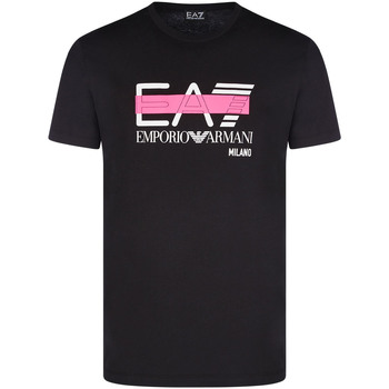Textiel Heren T-shirts korte mouwen Ea7 Emporio Armani 3KPT32 PJ7CZ Zwart