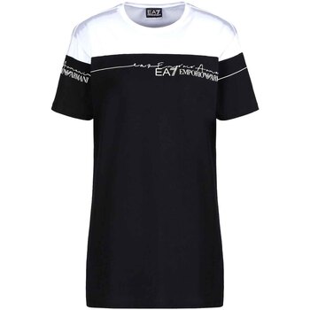 Textiel Dames T-shirts korte mouwen Ea7 Emporio Armani 3KTT59 TJBEZ Zwart