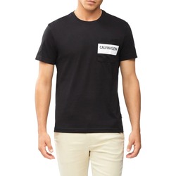 Textiel Heren T-shirts korte mouwen Calvin Klein Jeans K10K106531 Zwart