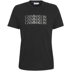 Textiel Heren T-shirts korte mouwen Calvin Klein Jeans K10K107158 Zwart