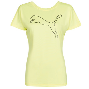 Textiel Dames T-shirts korte mouwen Puma RECYCL JERSY CAT TEE Geel