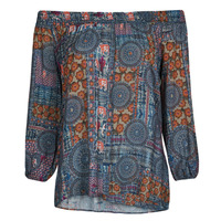 Textiel Dames Tops / Blousjes Desigual KALIMA Blauw / Multicolour