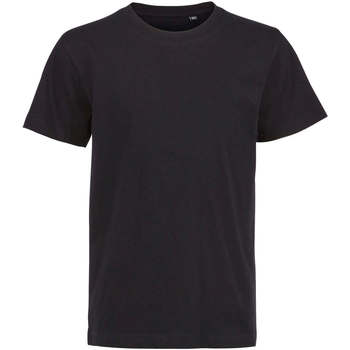 Textiel Kinderen T-shirts korte mouwen Sols Camiseta de niño con cuello redondo Zwart