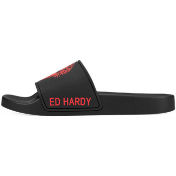 Schoenen Heren Sneakers Ed Hardy Sexy beast sliders black-red Rood