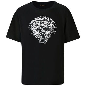 Textiel Heren T-shirts korte mouwen Ed Hardy Tiger-glow t-shirt black Zwart