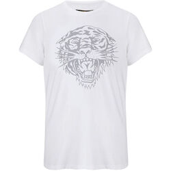 Textiel Heren T-shirts korte mouwen Ed Hardy - Tiger-glow t-shirt white Wit