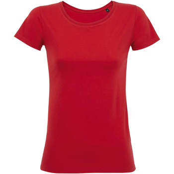 Textiel Dames T-shirts korte mouwen Sols Martin camiseta de mujer Rood