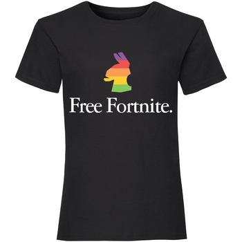 Textiel Meisjes T-shirts met lange mouwen Free Fortnite  Zwart